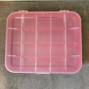 Sterilite Red Adjustable Ornament Case with Lid
